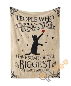 Cat Lover Sherpa Fleece Blanket Gifts for Family, for Couple
