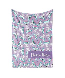 Cat Pattern Theme - Personalized Blanket With A Custom Name - Best Gift For Cat Lovers Sherpa Fleece Blanket Gifts for Family, for Couple