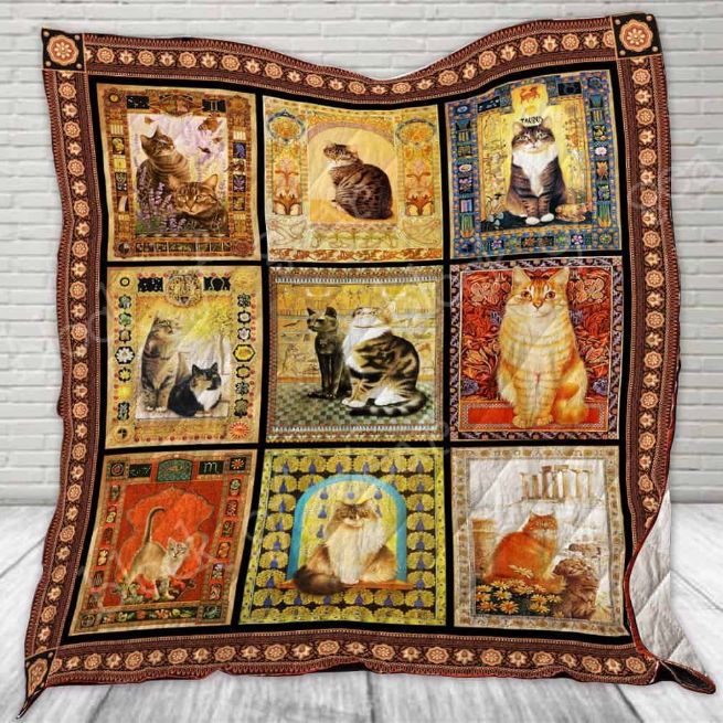 Cat Picture Collection Quilt Blanket Bedding Set