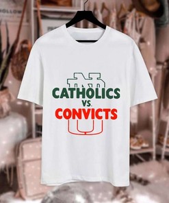 Catholics Vs Convicts Vintage T-Shirt