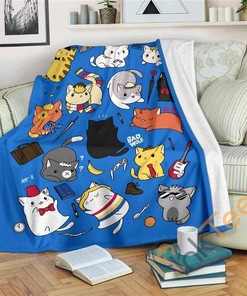 Cats Sherpa Fleece Blanket Gifts for Family, for Couple