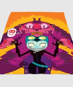Catwoman Cartoon Sherpa Fleece Blanket Gifts for Family, for Couple