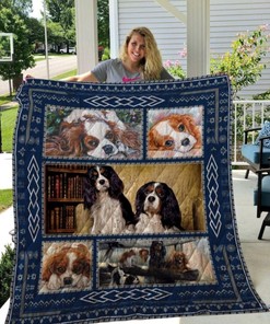 Cavalier King Charles Spaniel Quilt Blanket Bedding Set