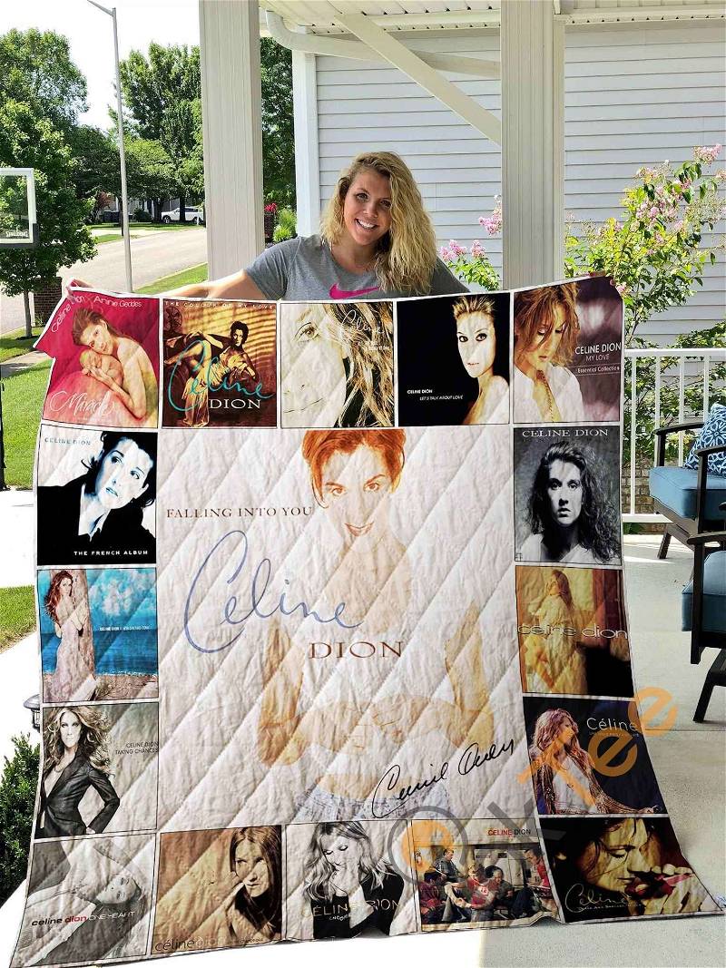 Celebrate Celine Dion Quilt Blanket Bedding Set with 2 Pillowcases