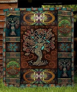 Celtic Pattern Tree Of Life Tree Of Life Lo Quilt Blanket Bedding Set
