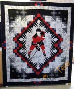 Center Ice Quilt Blanket Bedding Set