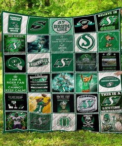 Cfl Saskatchewan Roughriders Quilt Blanket Bedding Set