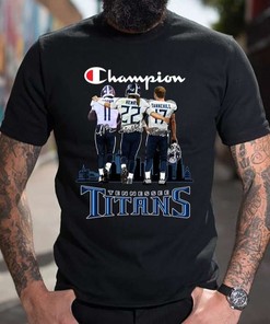 Champion Titans Brown Henry And Tannehill Signature T-Shirt
