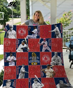 Champions Legends Of Mlb Boston Red Sox Love Quilt Blanket Bedding Set