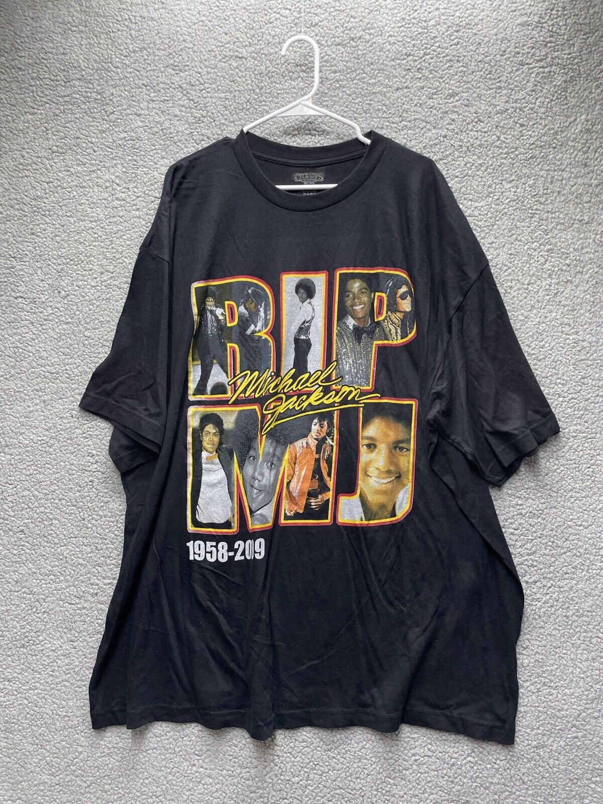 Champs Rip Michael Jackson Shirt 2009 Rare King Of Pop Black Collector Item - Image 3