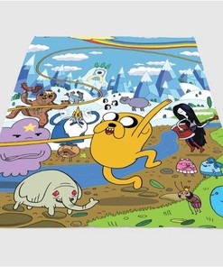 Chaos Adventure Time Jack Sherpa Fleece Blanket Gifts for Family, for Couple