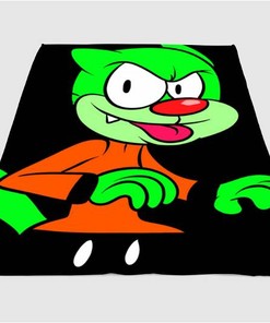 Character Cartoon Network Sherpa Fleece Blanket Gifts for Family, for Couple