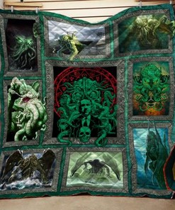 Character Cthulhu Quilt Blanket Bedding Set for Home Décor