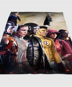 Character Justice League Sherpa Fleece Blanket Gifts for Family, for Couple