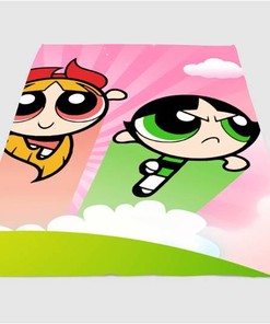 Character Of The Powerpuff Girls Sherpa Fleece Blanket Gifts for Family, for Couple