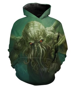 Charging Cthulhu Nerd Gaming Cthulhu Hoodie 3D
