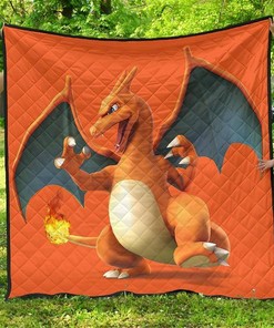 Charizard Gift For Pokemon Fan Quilt