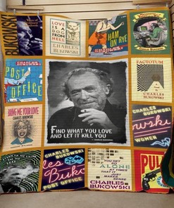 Charles Bukowski Quilt Blanket Bedding Set for Home Décor