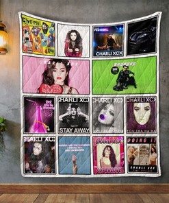 Charli Xcx Album Quilt Blanket Bedding Set for Home Décor