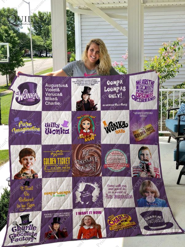 Charlie And The Chocolate Factory Combined Quilt Blanket Bedding Set