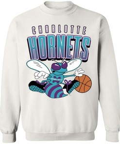 Charlotte Hornets 90'S Style Vintage Nba Crewneck Sweatshirt