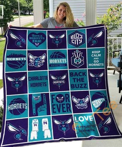 Charlotte Hornets Quilt Blanket Bedding Set