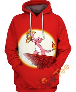 Charmander And Charmeleon Hoodie 3D