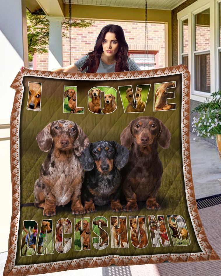 Chdog2001 Dachshund Quilt Blanket Bedding Set for Home Décor