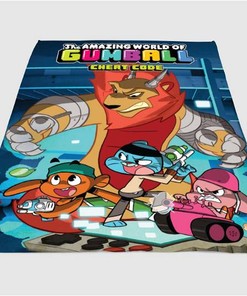 Cheat Code The Amazing World Of Gumball Sherpa Fleece Blanket Gifts for Family, for Couple