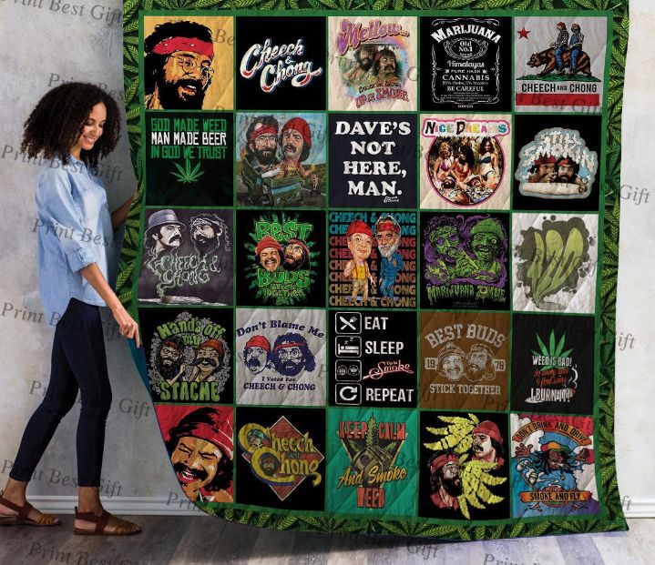 Cheech And Chong Poster 4 Quilt Blanket Bedding Set