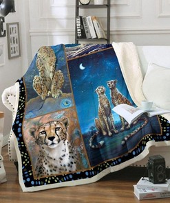Cheetah Premium Comfy Sofa Throw Blanket