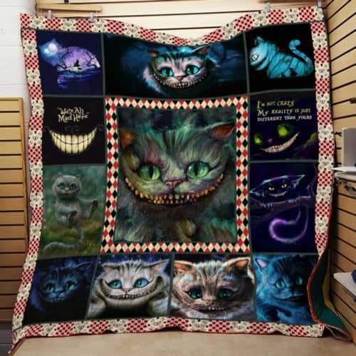 Cheshire Cat Smiling Cat Lo Quilt Blanket Bedding Set