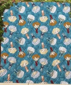 Chibi Golden Girls Collection Quilt Blanket Bedding Set