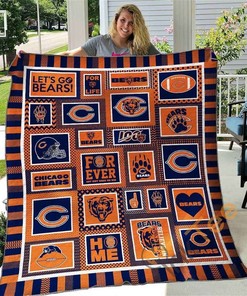 Chicago Bears 1 Quilt Blanket Bedding Set