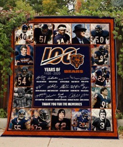 Chicago Bears 100 years anniversary Quilt Blanket Bedding Set