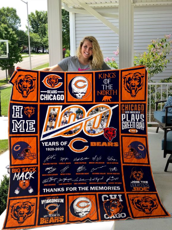 Chicago Bears All Season Plus Size Quilt Blanket Bedding Set