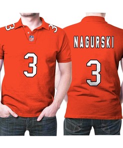 Chicago Bears Bronko Nagurski #3 Nfl Great Player American Football Team Custom Game Orange 3d Designed Allover Gift For Bears Fans Polo Shirt