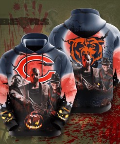 Chicago Bears Custom All Over Print Hoodie