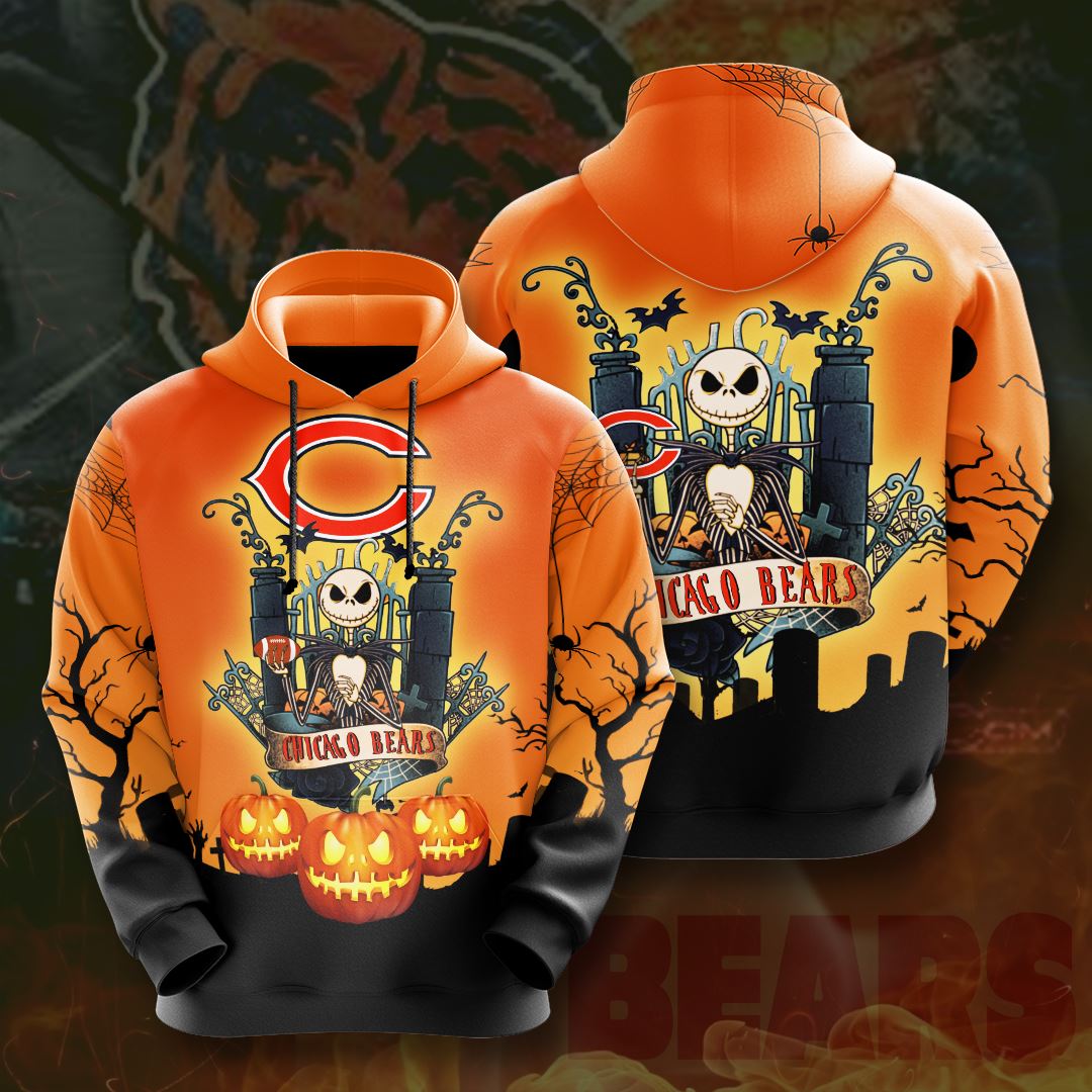 Chicago Bears Custom Sport All Over Print Hoodie 3D 4