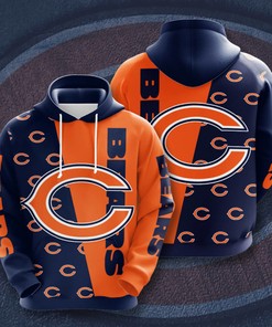 Chicago Bears Custom Sport All Over Print Hoodie 3D 5