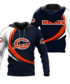 Chicago Bears Hoodie Curve Graphic Gifts for Fans