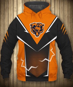 Chicago Bears Hoodie Lightning Graphic Gifts for Fans