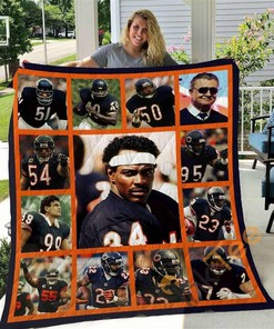 Chicago Bears Legends Quilt Blanket Bedding Set