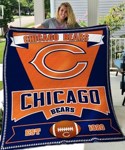 Chicago Bears Quilt Blanket B060614