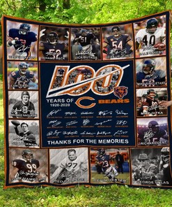 Chicago Bears Quilt Blanket Bedding Set Fan Gift