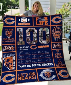 Chicago Bears Quilt Blanket Bedding Set for Home Décor