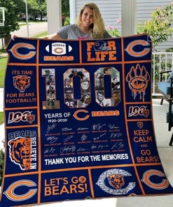 Chicago Bears Quilt Blanket Bedding Set for NCAA Fans