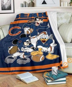 Chicago Bears Team Sherpa Fleece Blanket Gifts for Family, for Couple