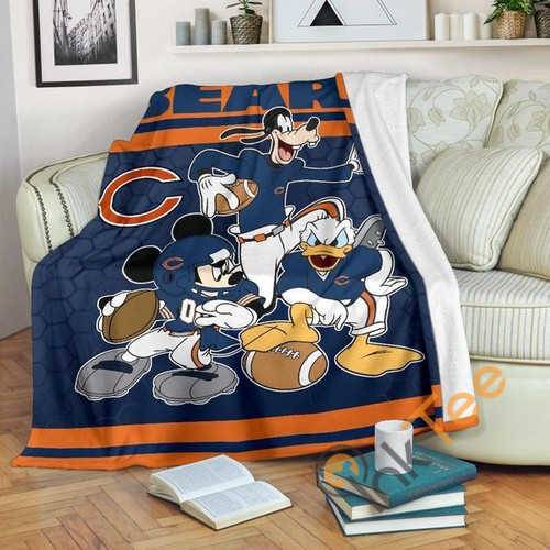 Chicago Bears Team Sherpa Fleece Blanket Gifts for Family, for Couple