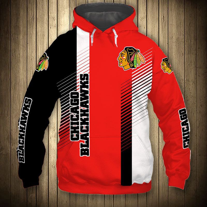 Chicago Blackhawks Hoodie 3D Cute Design Pullover Nhl